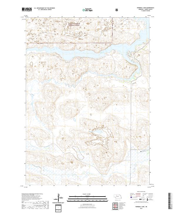 Windmill Lake, NE — USGS 7.5-minute topo (2021)