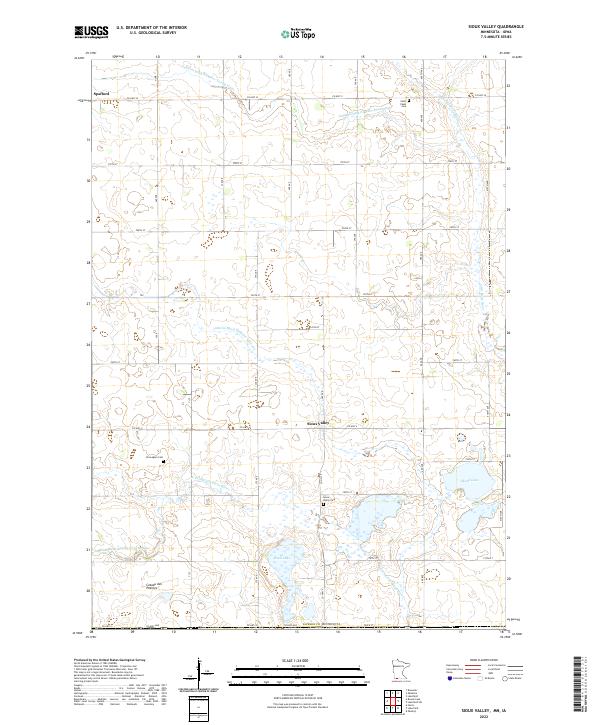 Sioux Valley, MN-IA — USGS 7.5-minute topo (2022)
