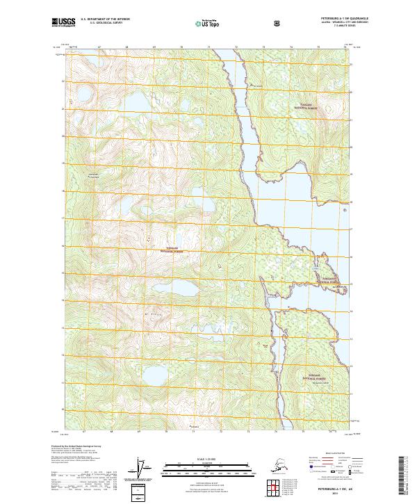 Petersburg A-1 SW, AK — USGS 7.5-minute topo (2021)
