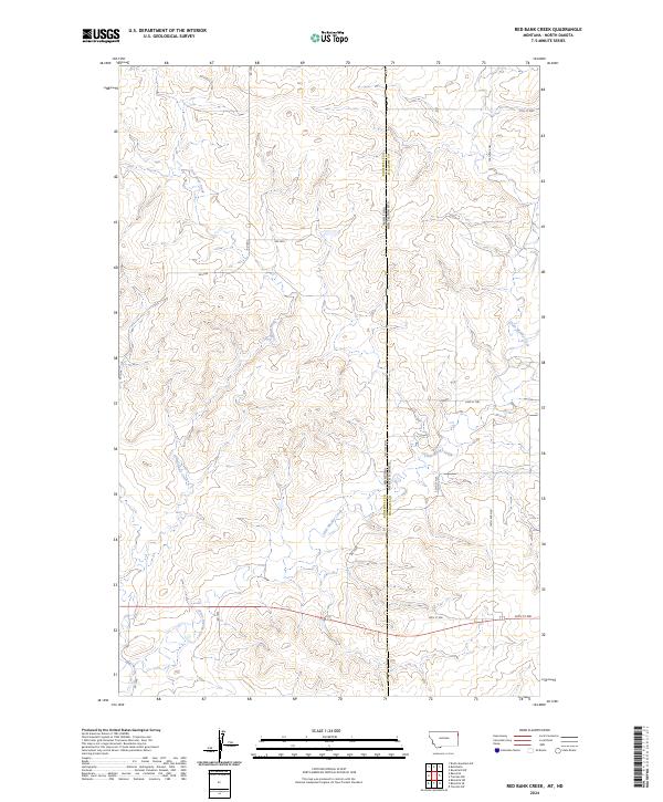 Red Bank Creek, MT-ND — USGS 7.5-minute topo (2024)