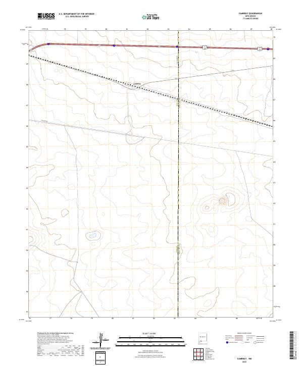 Cambray, NM — USGS 7.5-minute topo (2023)