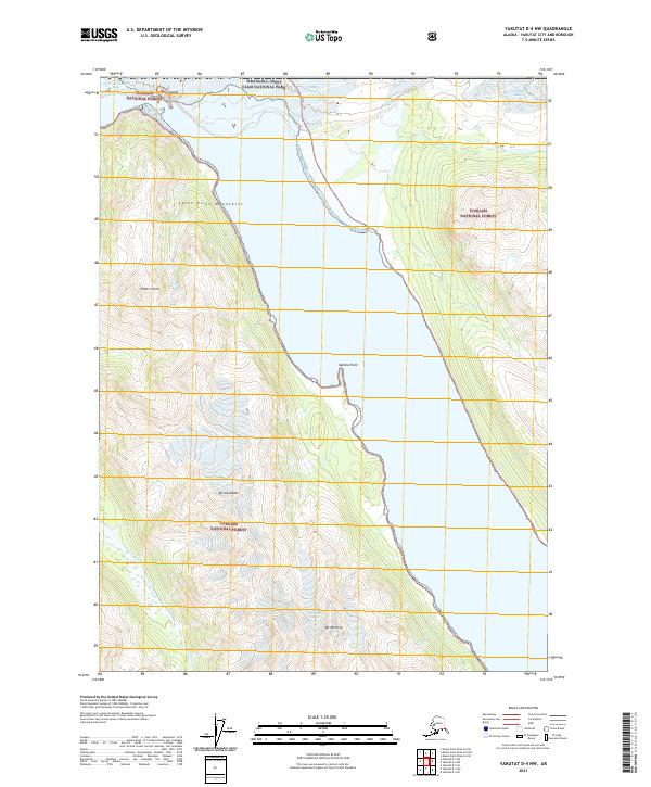 Yakutat D-4 NW, AK — USGS 7.5-minute topo (2021)