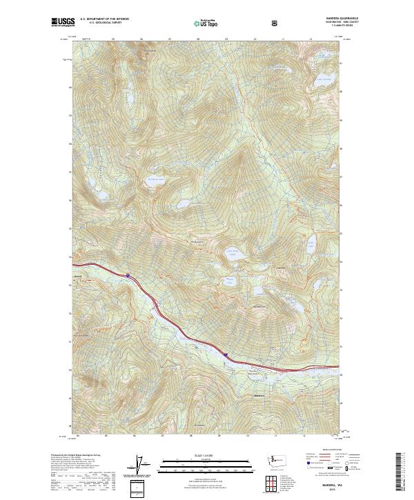 Bandera, WA — USGS 7.5-minute topo (2023)