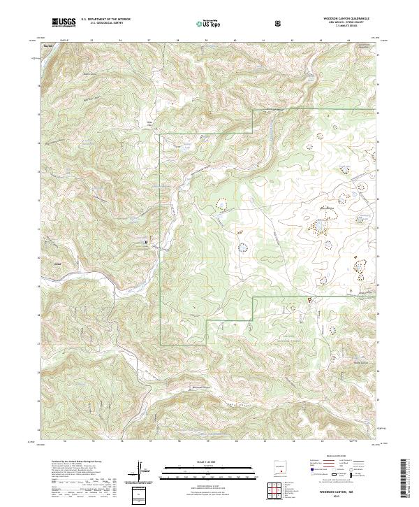 Woodson Canyon, NM — USGS 7.5-minute topo (2023)