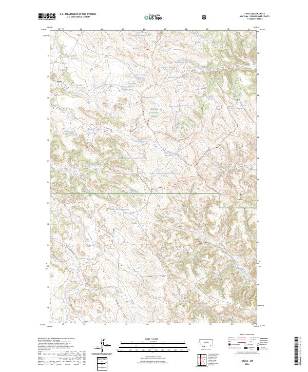 Sayle, MT — USGS 7.5-minute topo (2024)