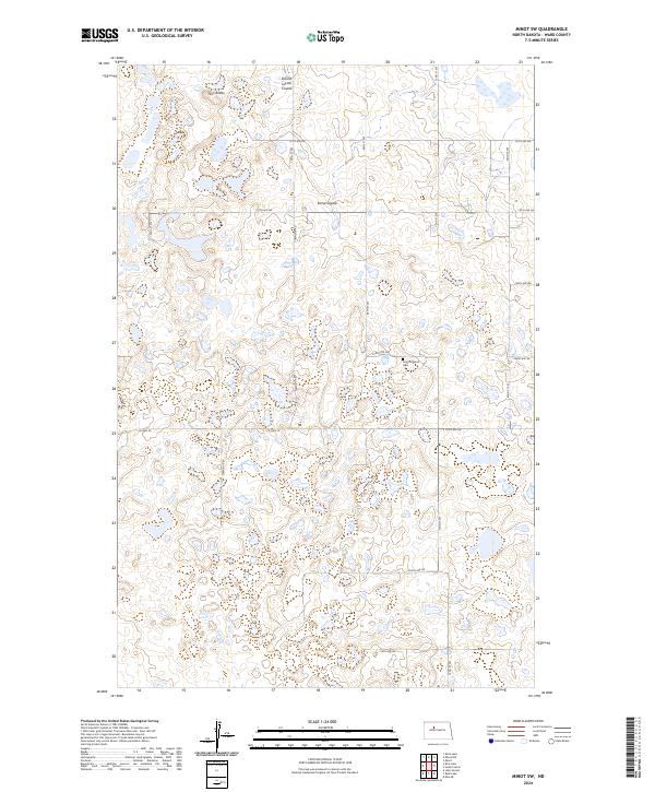 Minot SW, ND — USGS 7.5-minute topo (2024)
