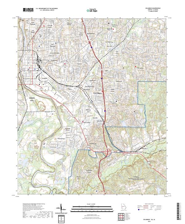 Columbus, GA-AL — USGS 7.5-minute topo (2024)