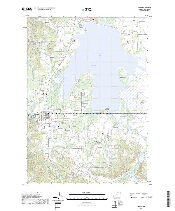 Veneta, OR — USGS 7.5-minute topo (2024)