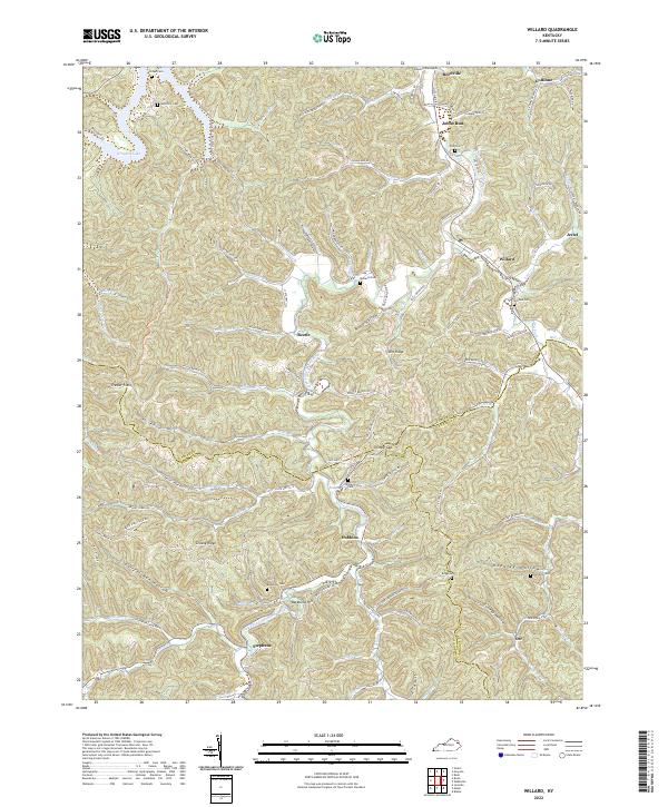 Willard, KY — USGS 7.5-minute topo (2022)