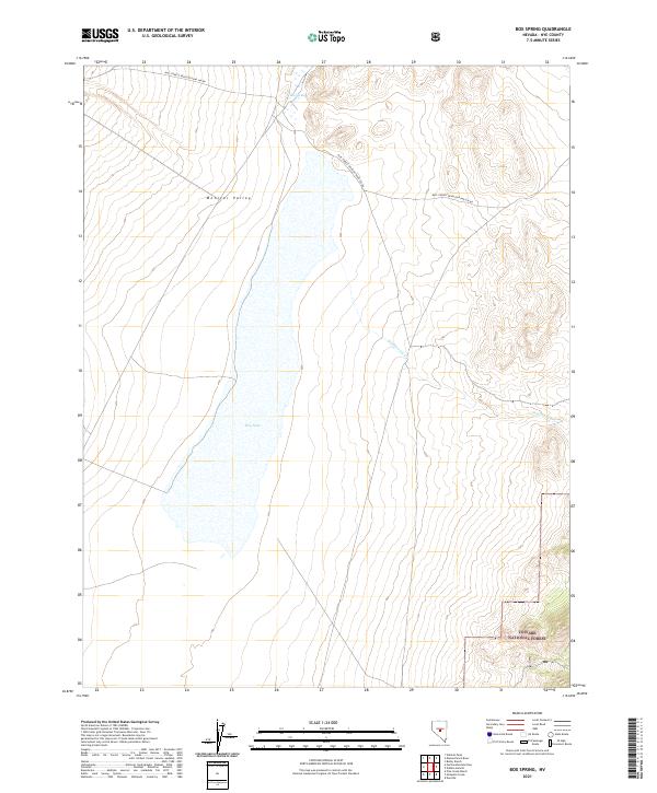 Box Spring, NV — USGS 7.5-minute topo (2021)
