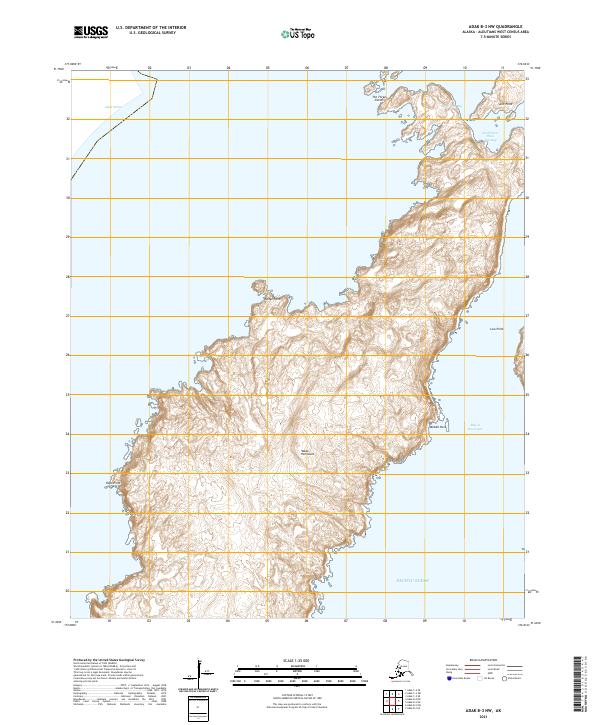 Adak B-3 NW, AK — USGS 7.5-minute topo (2021)