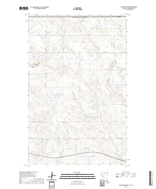 Plentywood NW, MT-SK — USGS 7.5-minute topo (2024)