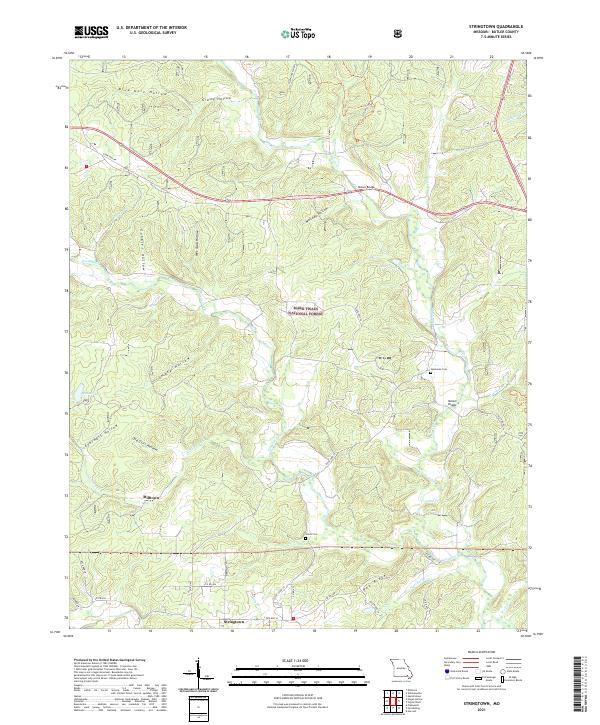 Stringtown, MO — USGS 7.5-minute topo (2021)