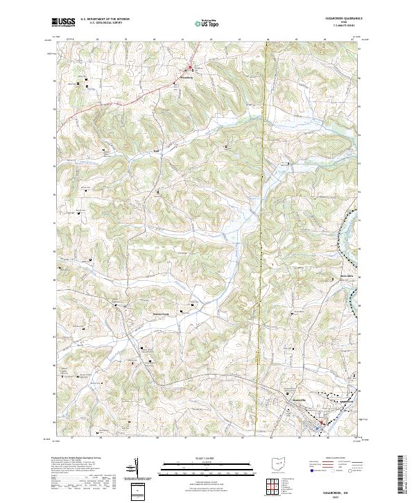 Sugarcreek, OH — USGS 7.5-minute topo (2023)