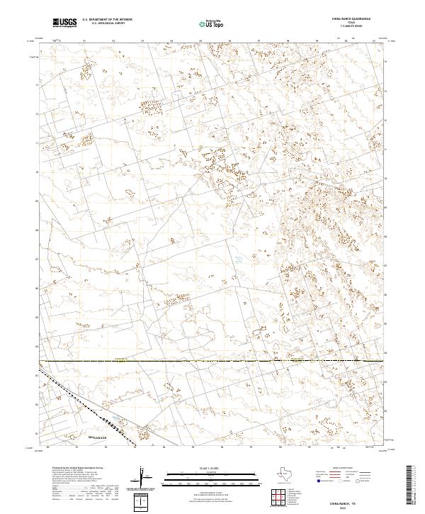 China Ranch, TX — USGS 7.5-minute topo (2022)