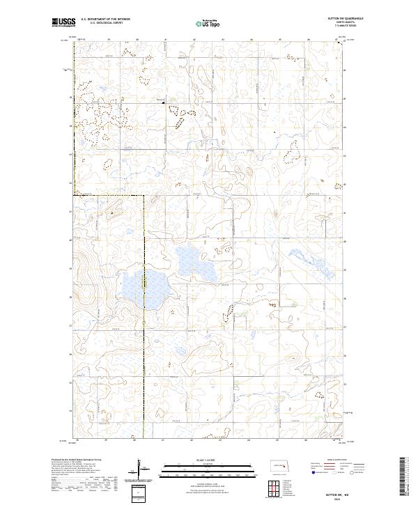 Sutton SW, ND — USGS 7.5-minute topo (2024)