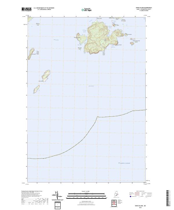 Cross Island, ME — USGS 7.5-minute topo (2024)