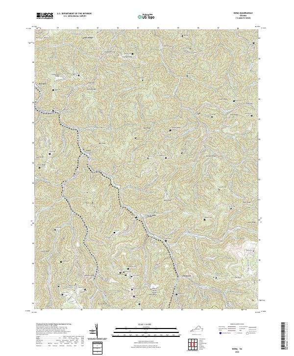 Nora, VA — USGS 7.5-minute topo (2022)