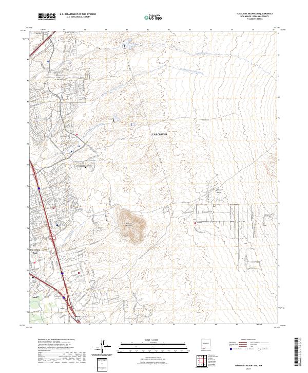 Tortugas Mountain, NM — USGS 7.5-minute topo (2023)