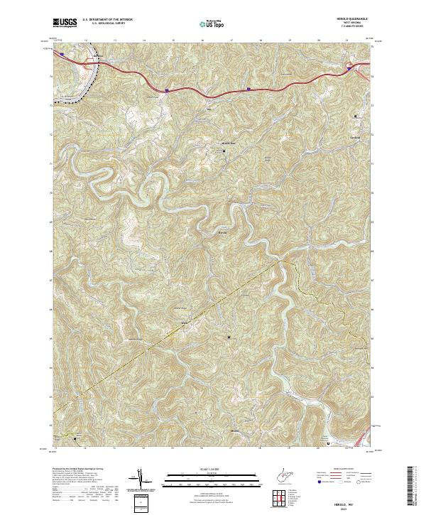 Herold, WV — USGS 7.5-minute topo (2023)