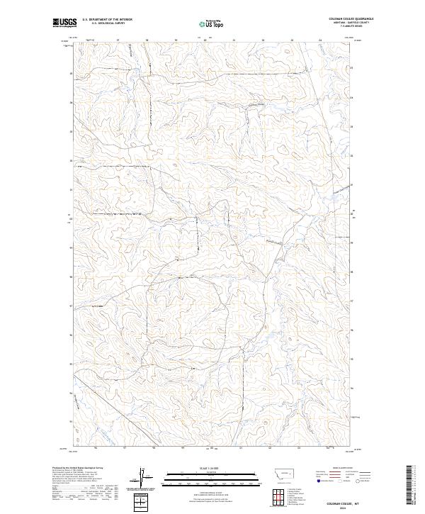 Coleman Coulee, MT — USGS 7.5-minute topo (2024)