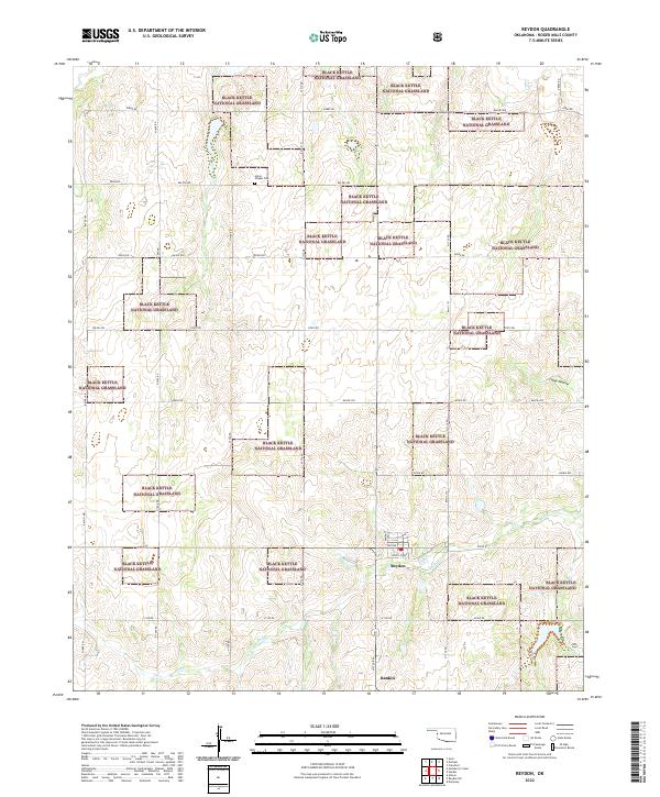 Reydon, OK — USGS 7.5-minute topo (2022)