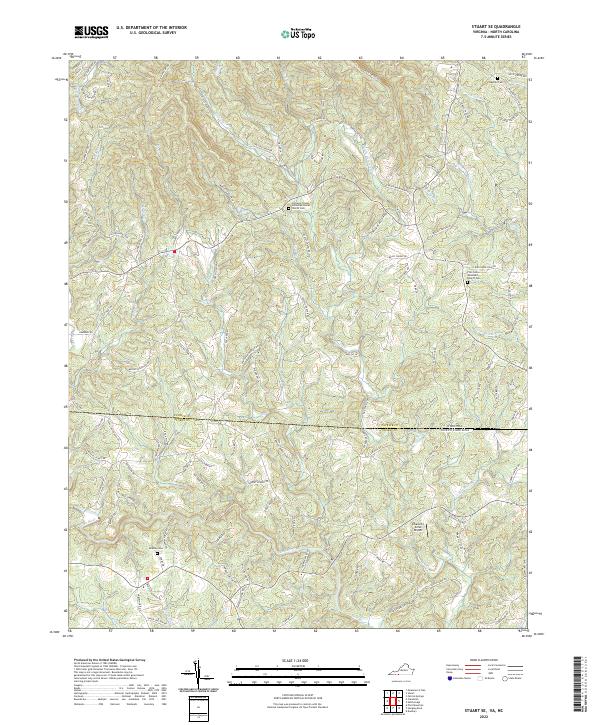 Stuart SE, VA-NC — USGS 7.5-minute topo (2022)
