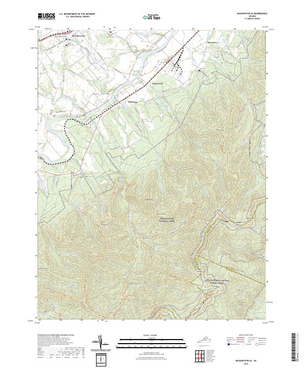 McGaheysville, VA — USGS 7.5-minute topo (2022)
