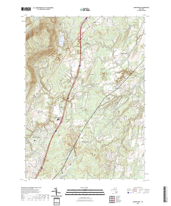Gansevoort, NY — USGS 7.5-minute topo (2023)