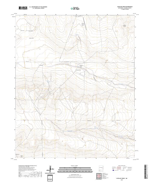 Lovelady Draw, NM — USGS 7.5-minute topo (2023)