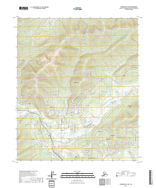 Fairbanks D-2 NW, AK — USGS 7.5-minute topo (2024)