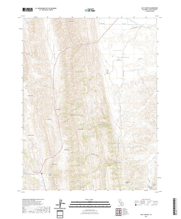 Salt Canyon, CA — USGS 7.5-minute topo (2021)