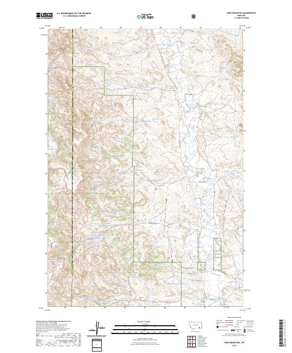 King Mountain, MT — USGS 7.5-minute topo (2024)