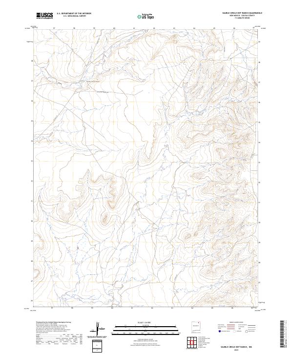 Sauble Circle Dot Ranch, NM — USGS 7.5-minute topo (2023)