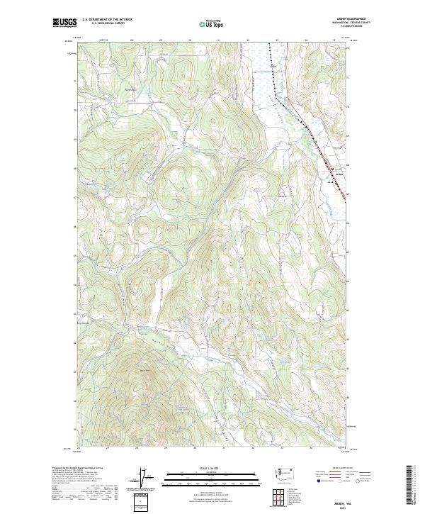 Arden, WA — USGS 7.5-minute topo (2023)