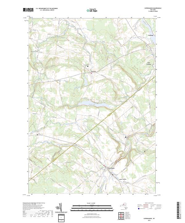 Copenhagen, NY — USGS 7.5-minute topo (2023)