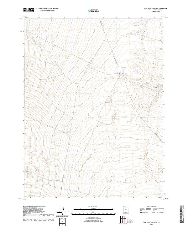 Long Ridge Reservoir, UT — USGS 7.5-minute topo (2023)