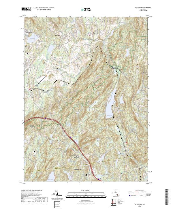 Poughquag, NY — USGS 7.5-minute topo (2023)
