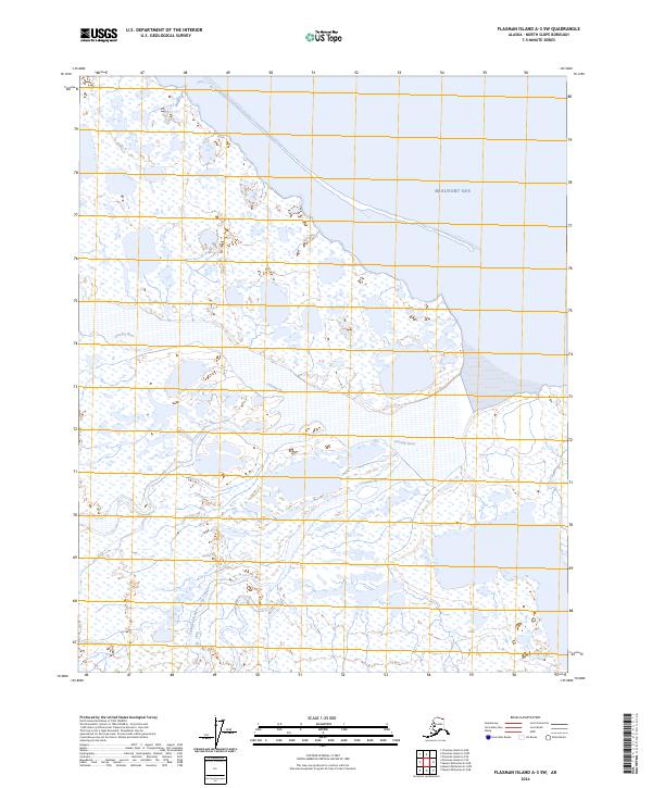 Flaxman Island A-3 SW, AK — USGS 7.5-minute topo (2024)