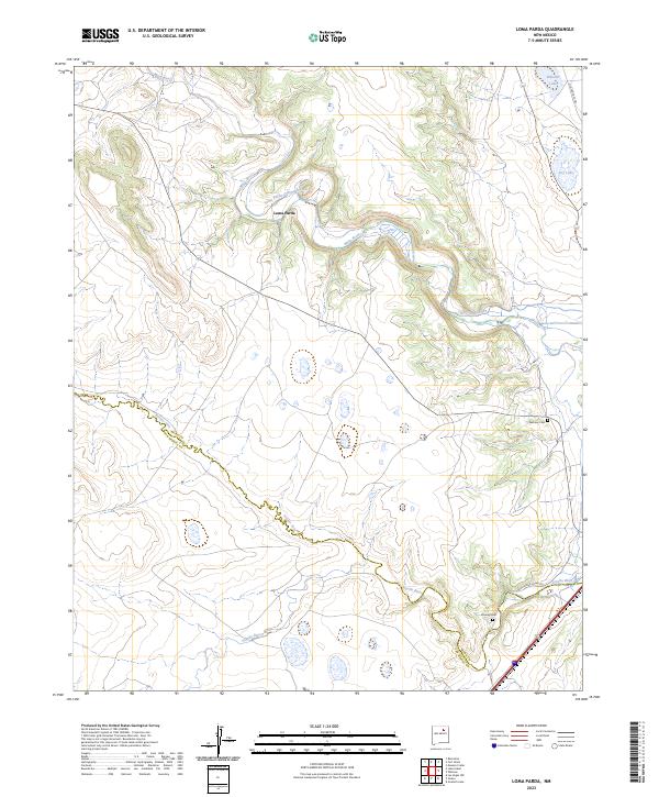 Loma Parda, NM — USGS 7.5-minute topo (2023)