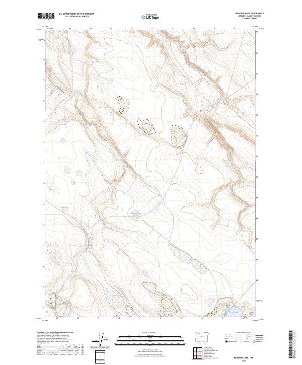 Meadow Lake, OR — USGS 7.5-minute topo (2023)