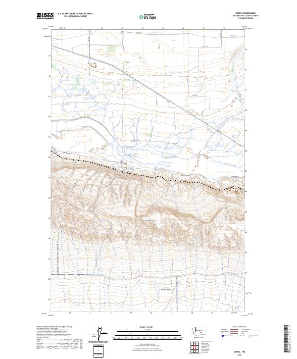 Corfu, WA — USGS 7.5-minute topo (2023)