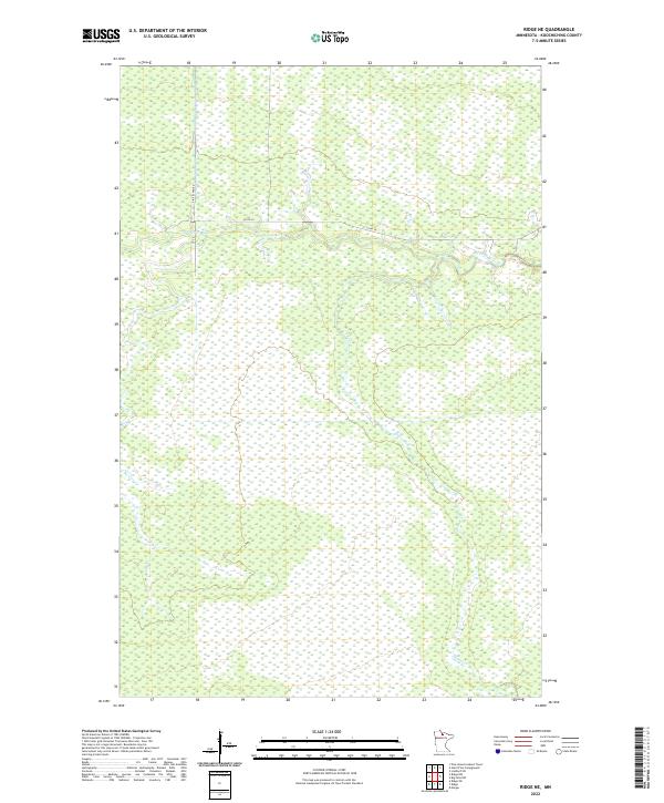 Ridge NE, MN — USGS 7.5-minute topo (2022)