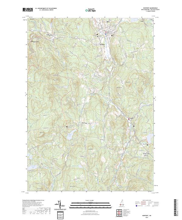 Newport, NH — USGS 7.5-minute topo (2024)