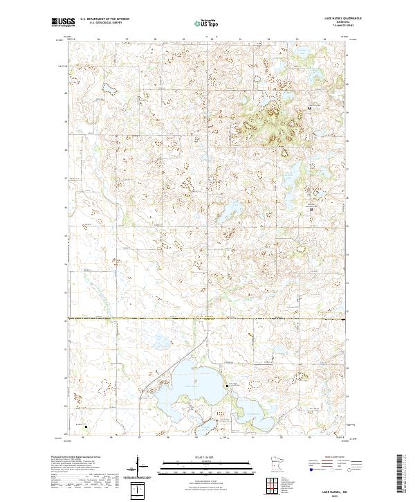 Lake Hassel, MN — USGS 7.5-minute topo (2022)