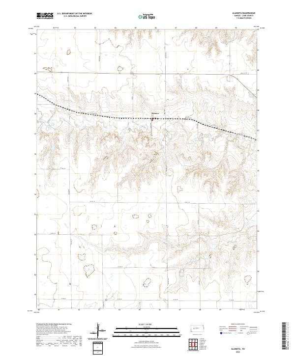 Alamota, KS — USGS 7.5-minute topo (2022)