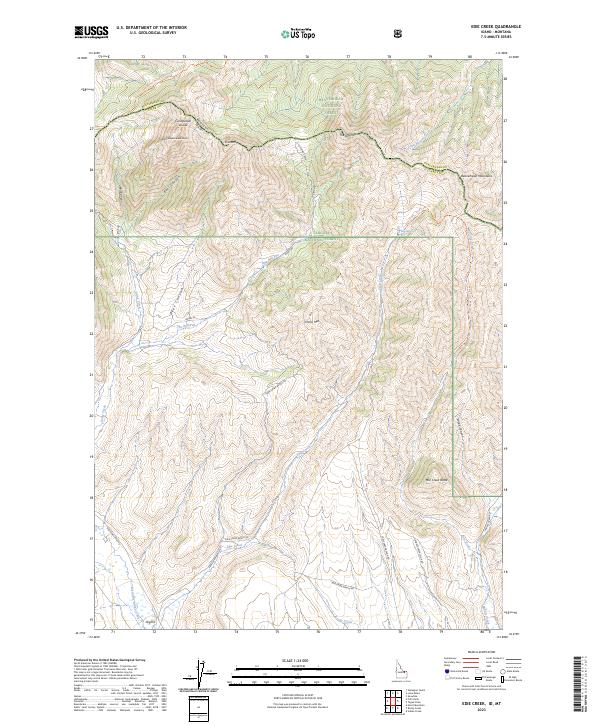 Edie Creek, ID-MT — USGS 7.5-minute topo (2023)
