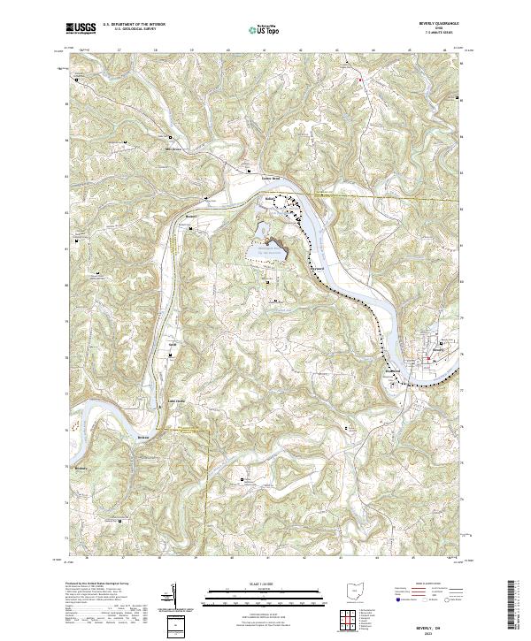 Beverly, OH — USGS 7.5-minute topo (2023)