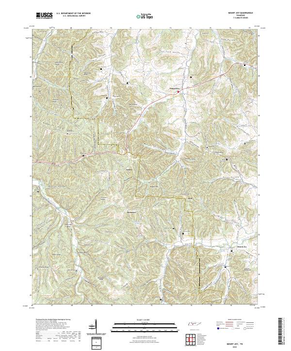 Mount Joy, TN — USGS 7.5-minute topo (2022)