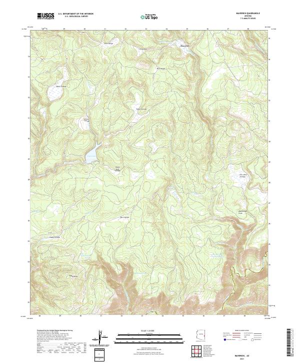 Maverick, AZ — USGS 7.5-minute topo (2021)